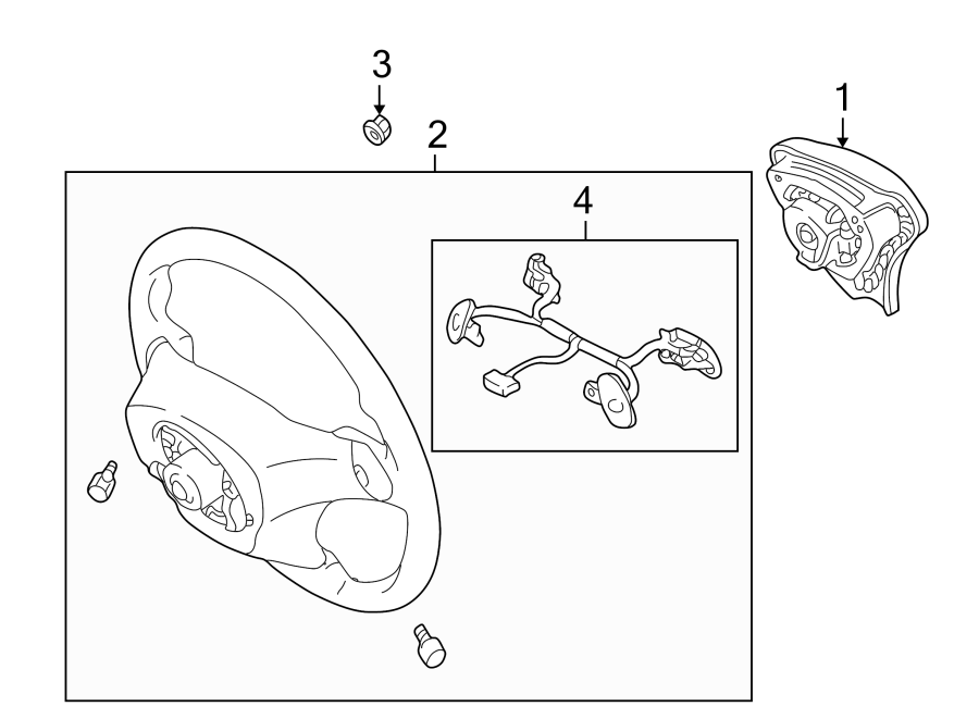 Diagram STEERING WHEEL & TRIM. for your 1998 Toyota 4Runner   