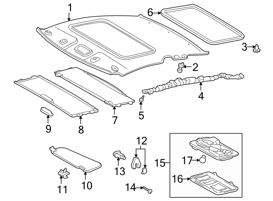 Diagram INTERIOR TRIM. for your 2024 Toyota Venza   