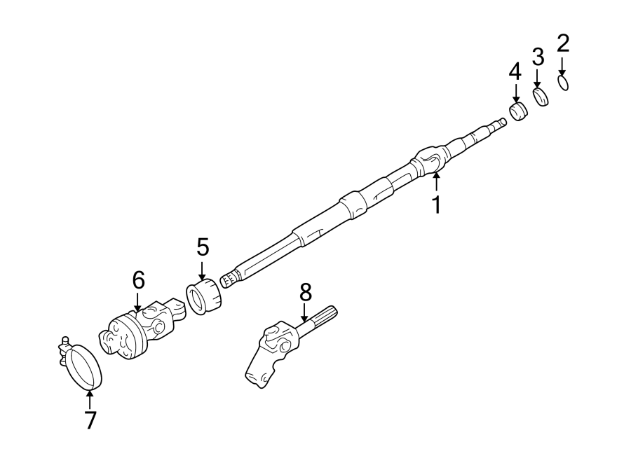 Diagram STEERING COLUMN. SHAFT & INTERNAL COMPONENTS. for your Toyota 4Runner  