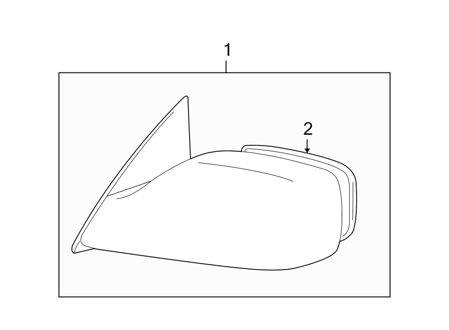 Diagram FRONT DOOR. OUTSIDE MIRRORS. for your Toyota