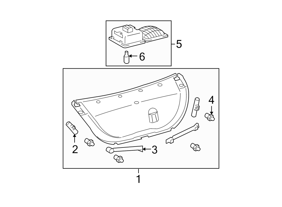 Diagram TRUNK LID. INTERIOR TRIM. for your 2024 Toyota RAV4 PRIME  XSE Sport Utility 