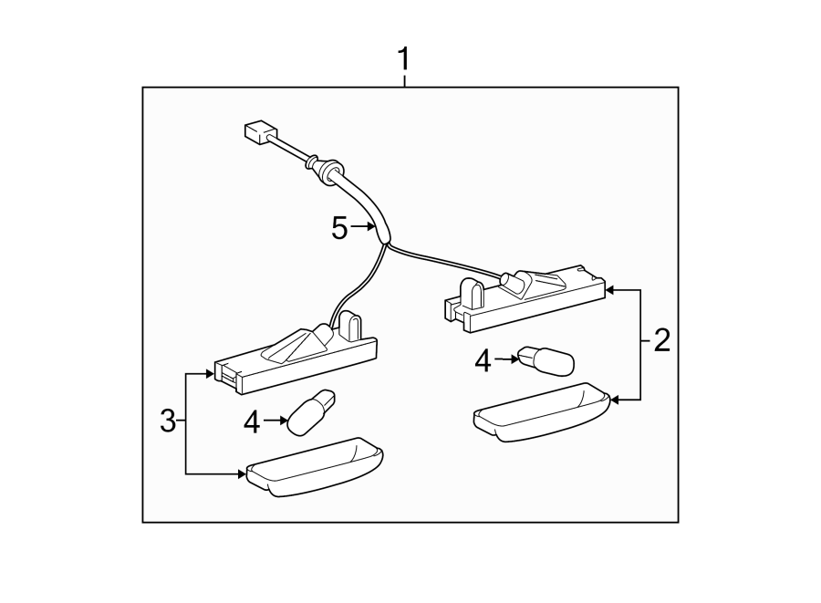 Diagram REAR LAMPS. LICENSE LAMPS. for your 2024 Toyota RAV4 PRIME  SE Sport Utility 