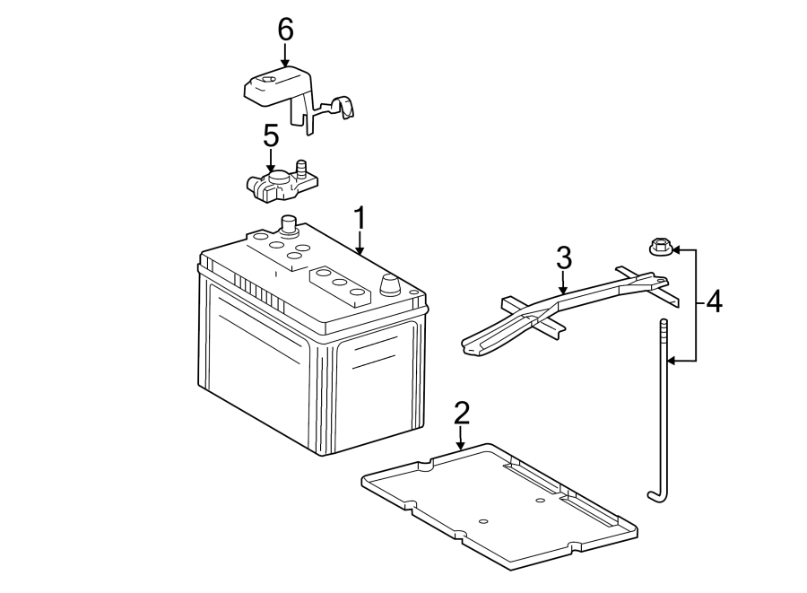 Diagram BATTERY. for your 2010 Toyota Matrix   