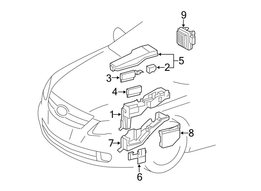 Diagram ELECTRICAL COMPONENTS. for your 2024 Toyota Land Cruiser   