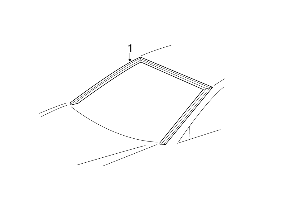 Diagram WINDSHIELD. REVEAL MOLDINGS. for your 2004 Toyota Camry   
