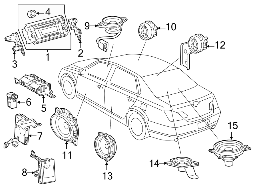 Diagram INSTRUMENT PANEL. SOUND SYSTEM. for your 2019 Toyota Corolla 1.8L M/T XSE Sedan 