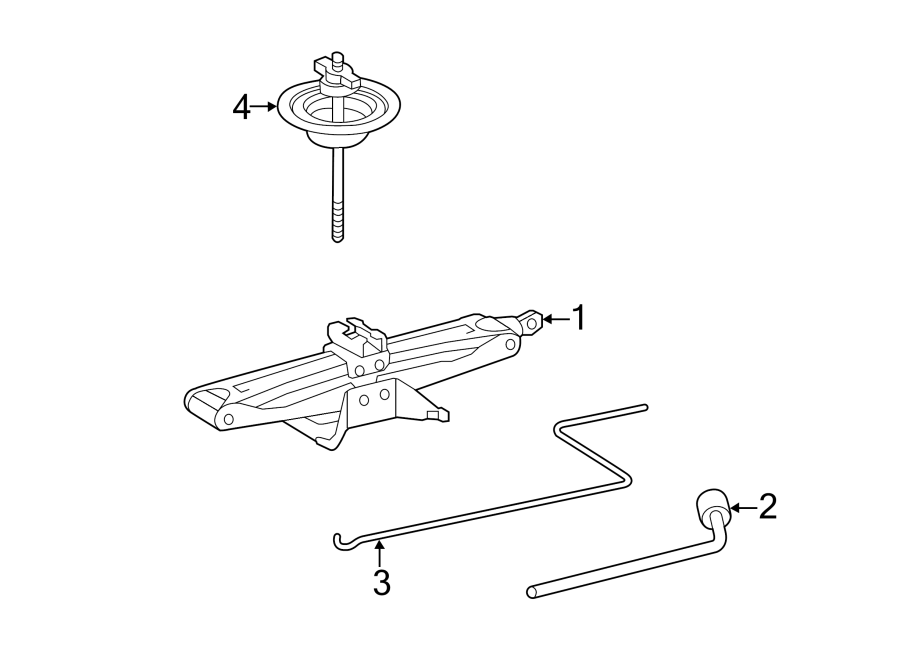 Diagram REAR BODY & FLOOR. JACK & COMPONENTS. for your 2004 Toyota Sequoia   