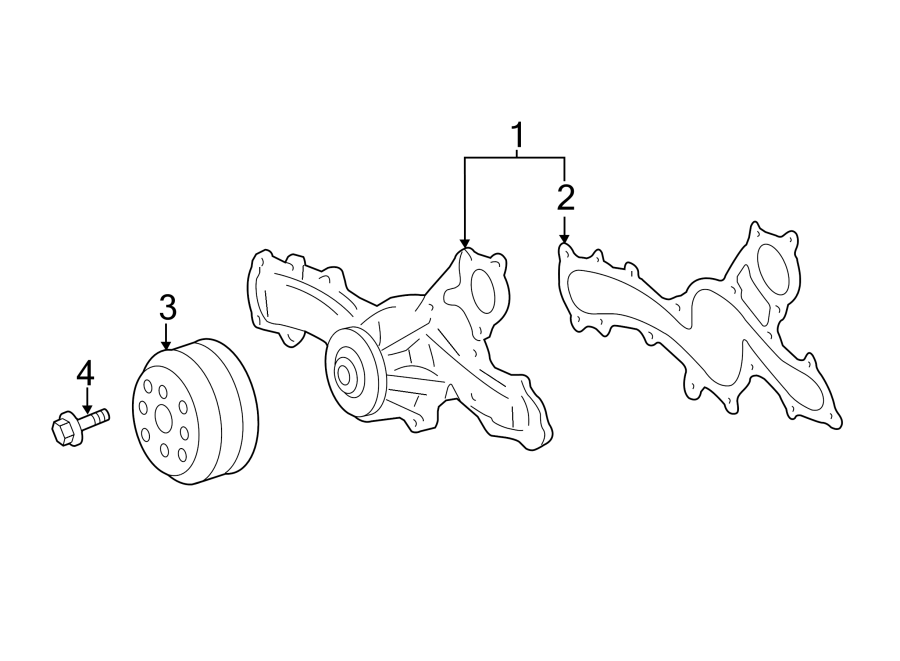 Diagram WATER PUMP. for your 2013 Toyota