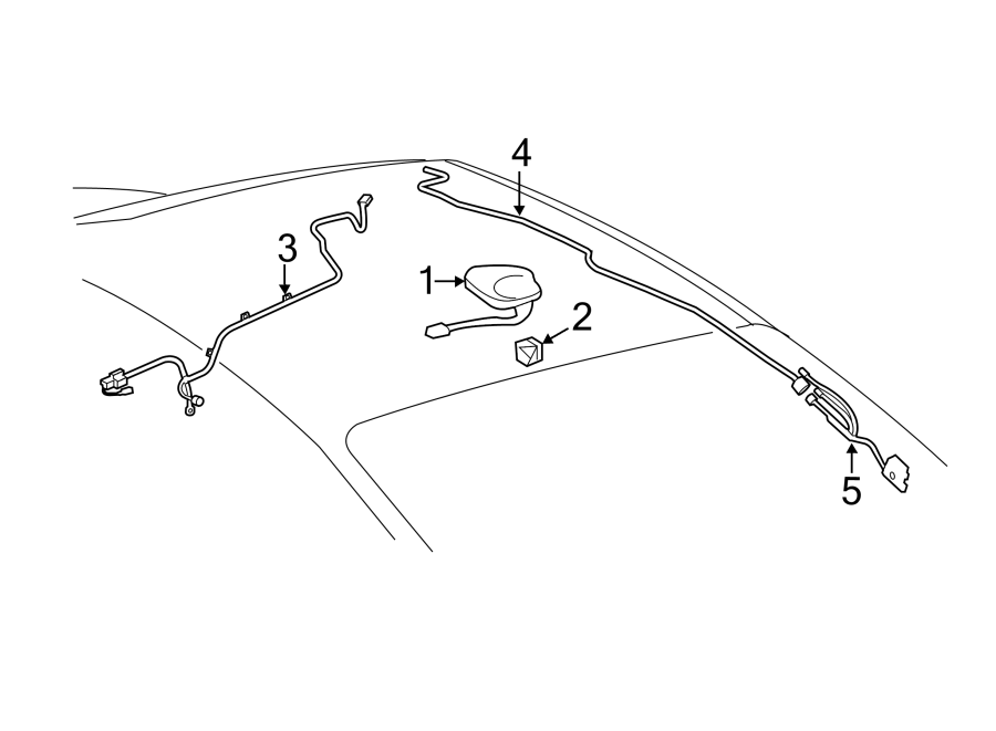 Diagram ANTENNA. for your 2001 Toyota Avalon  XLS Sedan 