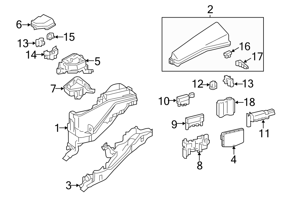 Diagram FUSE & RELAY. for your 2024 Toyota GRAND HIGHLANDER   