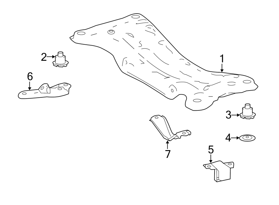 Diagram REAR SUSPENSION. SUSPENSION MOUNTING. for your 2004 Toyota Highlander   