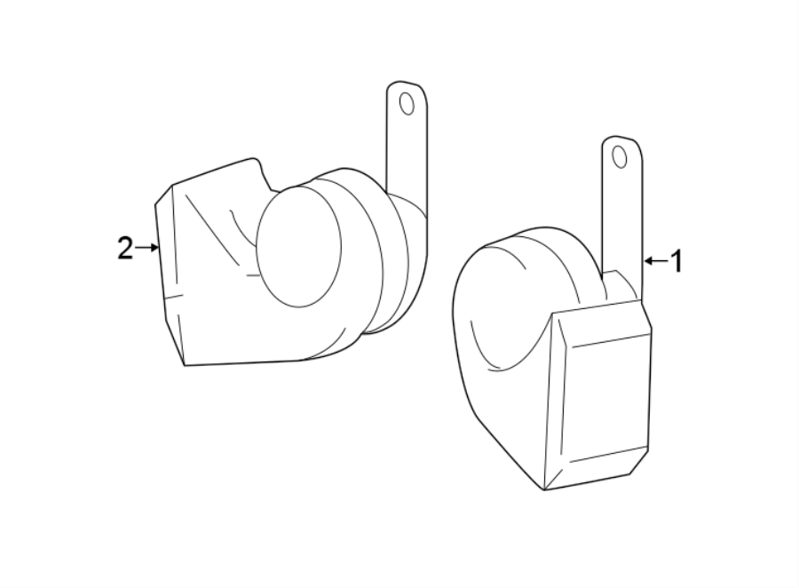 Diagram HORN. for your Toyota Tacoma  