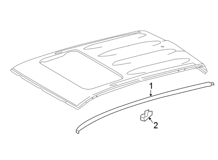 Diagram Exterior trim. for your Toyota Tacoma  