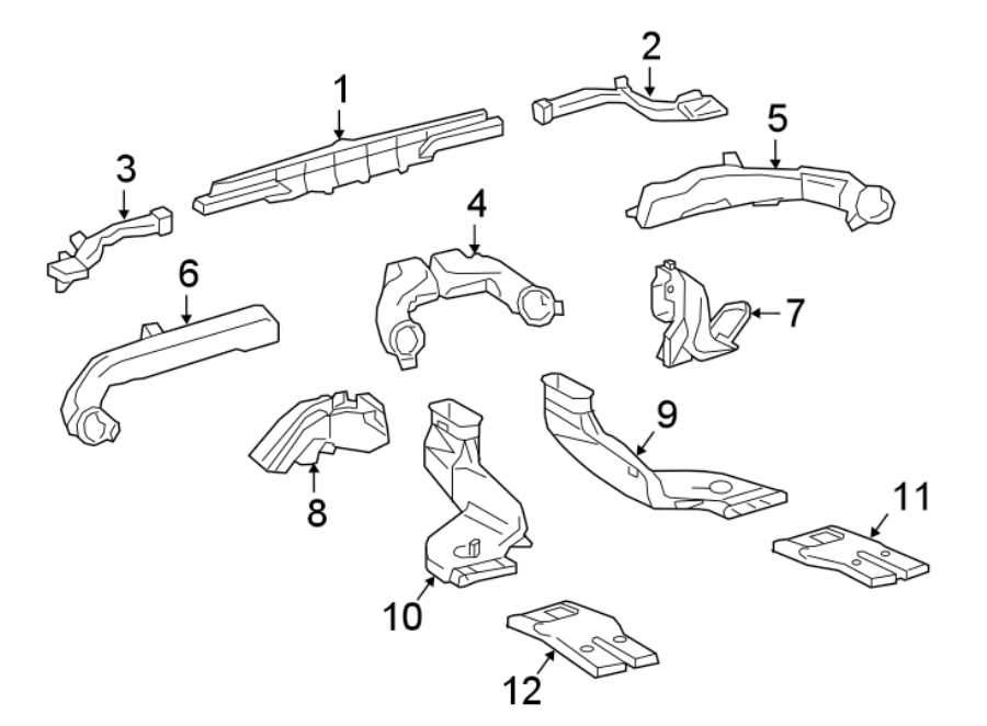 Diagram INSTRUMENT PANEL. DUCTS. for your 2001 Toyota Highlander   