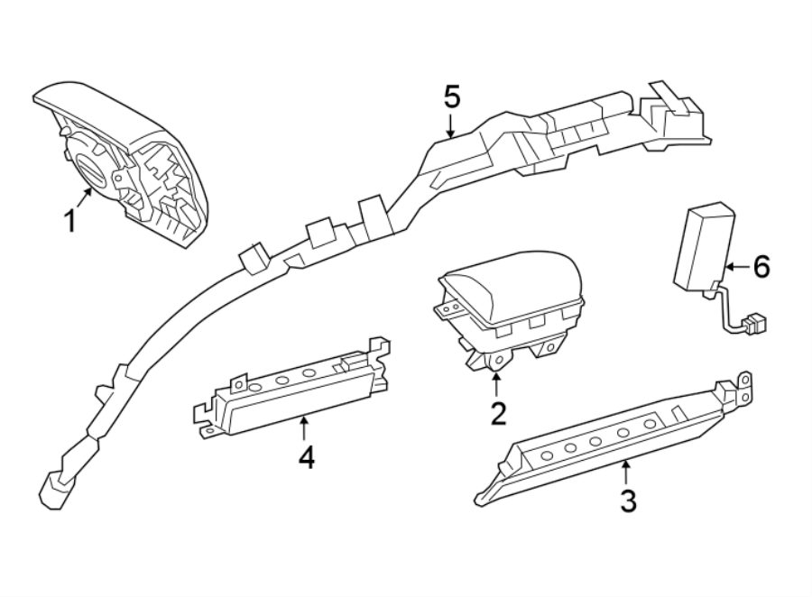 Diagram RESTRAINT SYSTEMS. AIR BAG COMPONENTS. for your 2010 Toyota 4Runner   