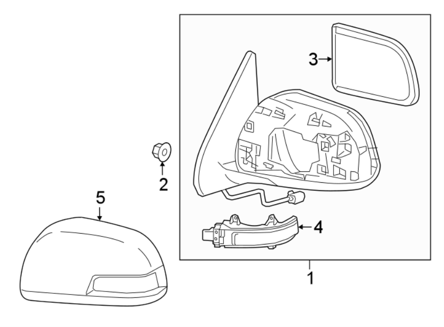 Diagram FRONT DOOR. OUTSIDE MIRRORS. for your 2014 Toyota Avalon   