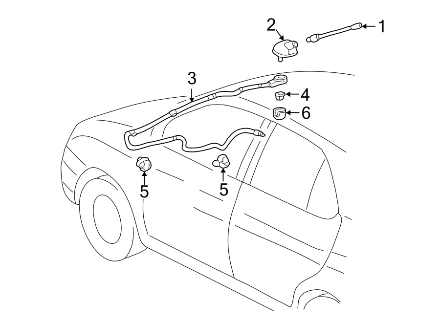 Diagram ANTENNA. for your 2014 Toyota FJ Cruiser   