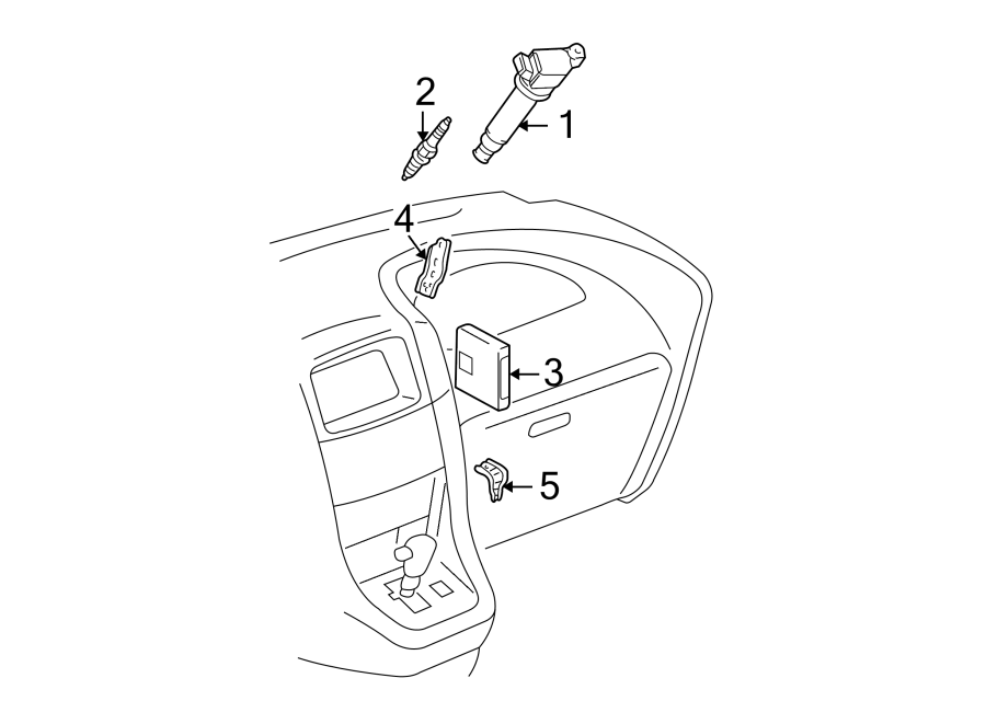 Diagram IGNITION SYSTEM. for your Toyota Camry  