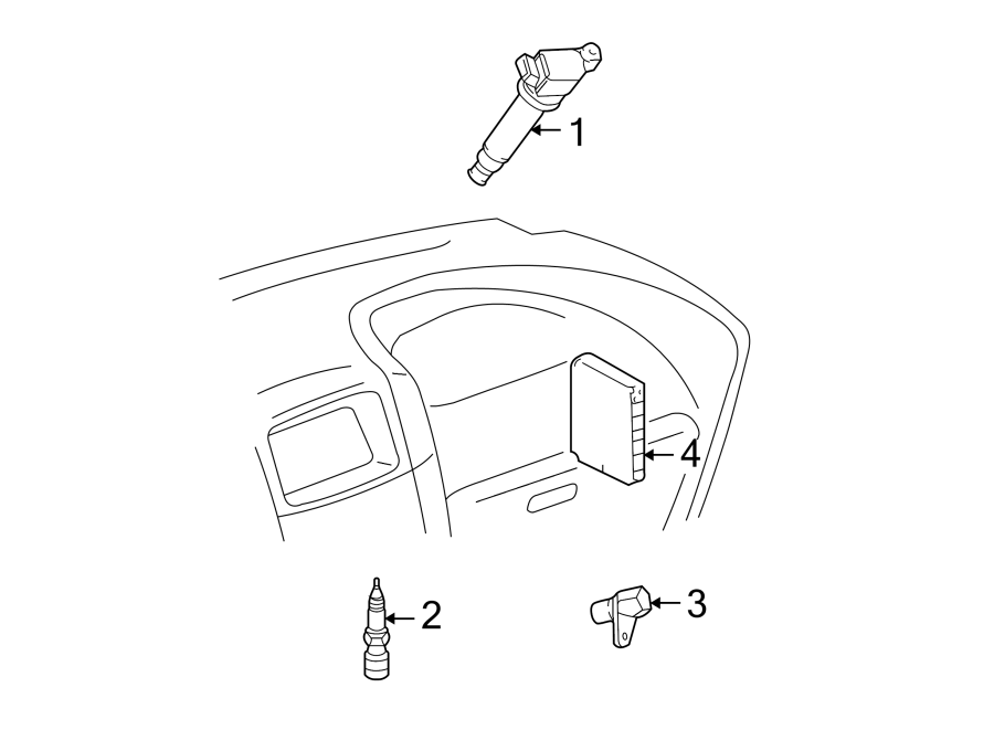 Diagram IGNITION SYSTEM. for your Toyota Camry  