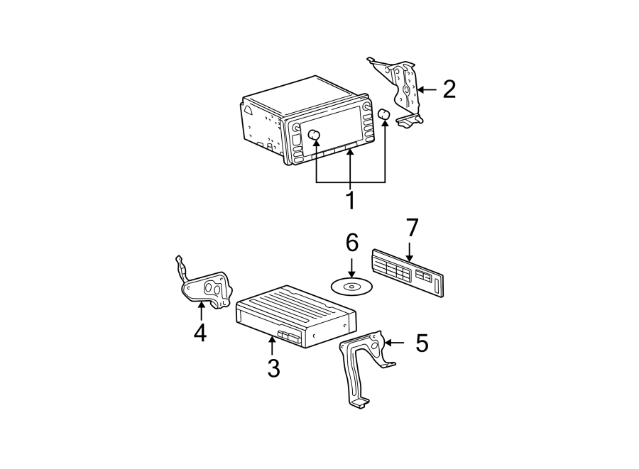 Diagram NAVIGATION SYSTEM COMPONENTS. for your 2003 Toyota Camry  SE SEDAN 