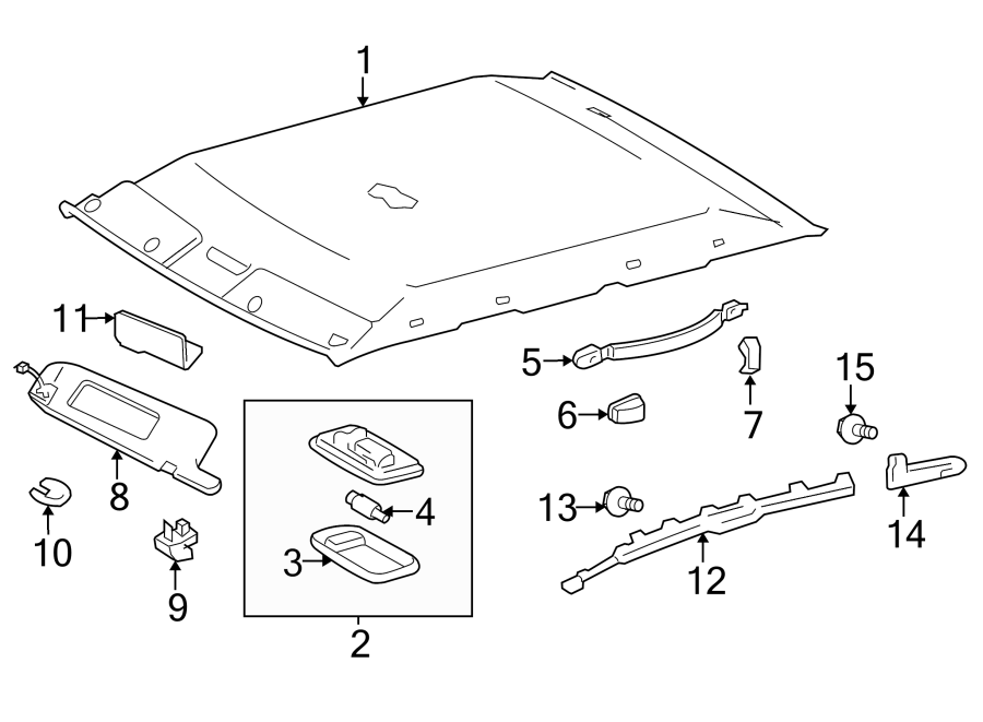 Diagram INTERIOR TRIM. for your Toyota Camry  