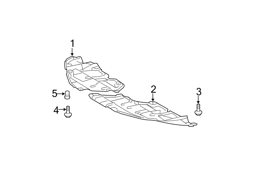 Diagram RADIATOR SUPPORT. SPLASH SHIELDS. for your 2013 Toyota Avalon  LIMITED SEDAN 