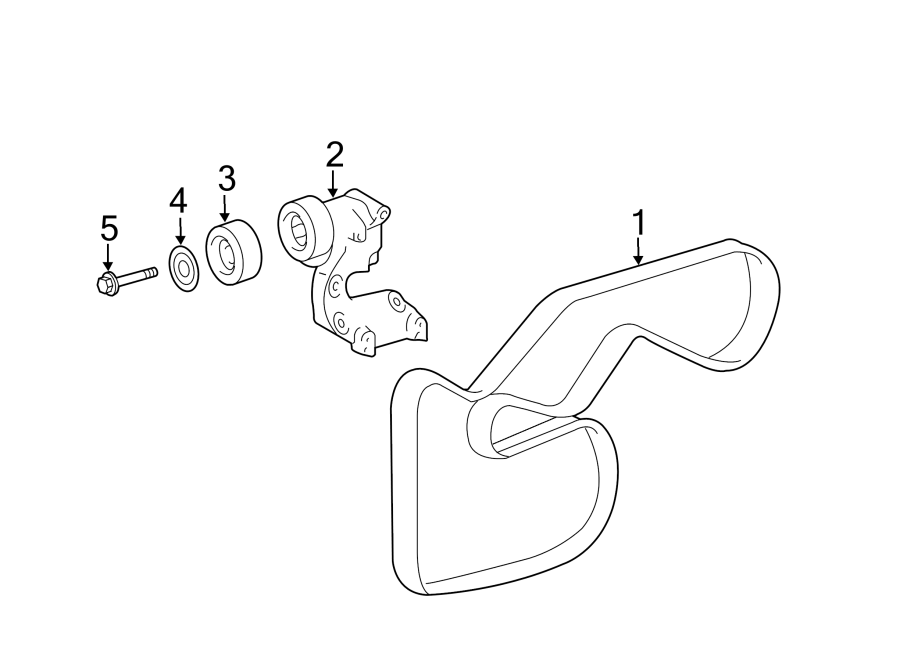 Diagram BELTS & PULLEYS. for your 2018 Toyota Prius   