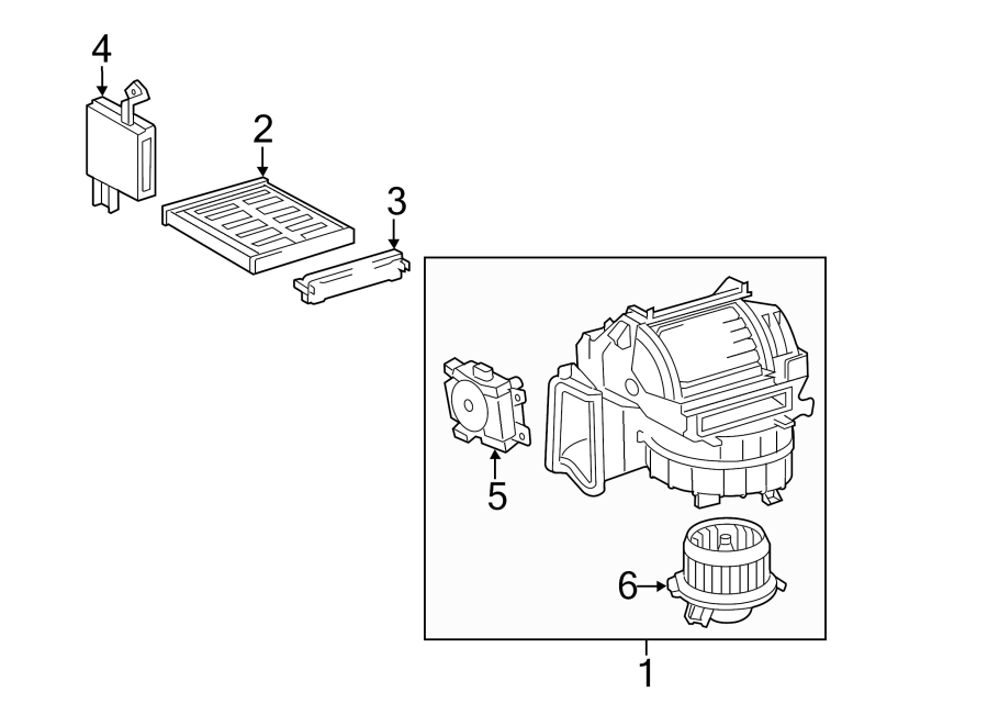 Diagram AIR CONDITIONER & HEATER. BLOWER MOTOR & FAN. for your 2019 Toyota Corolla   