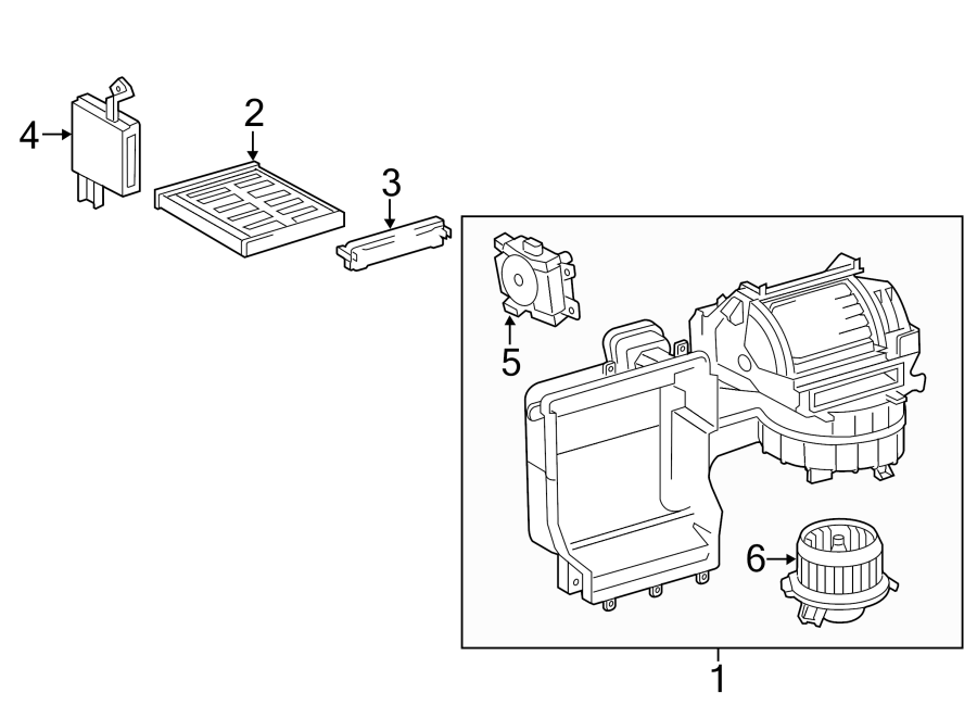 Diagram AIR CONDITIONER & HEATER. BLOWER MOTOR & FAN. for your 1998 Toyota Avalon   