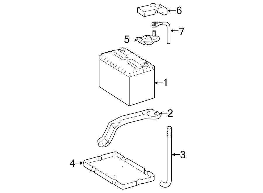 Diagram BATTERY. for your 2005 Toyota Land Cruiser   