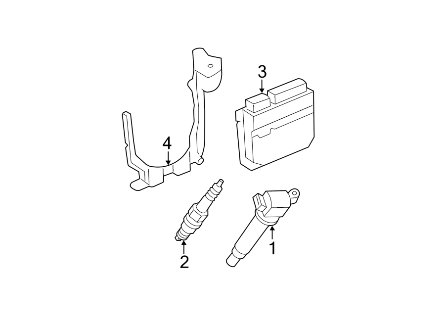 Diagram IGNITION SYSTEM. for your 2014 Toyota Tundra 4.0L V6 A/T RWD SR Extended Cab Pickup Fleetside 