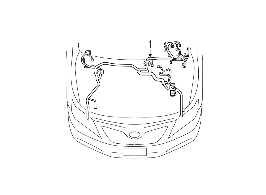 Diagram WIRING HARNESS. for your Toyota Camry  