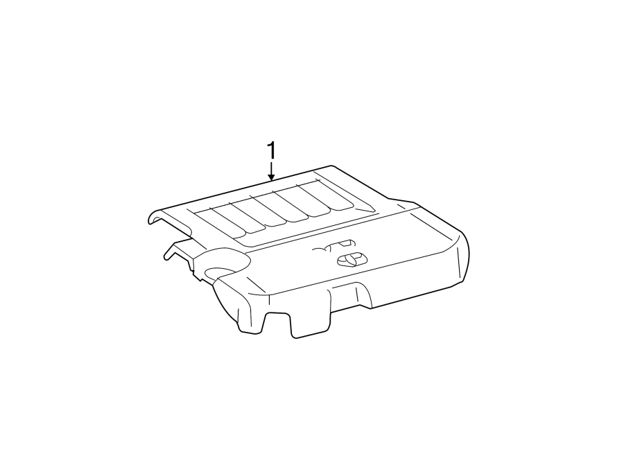 Diagram ENGINE / TRANSAXLE. ENGINE APPEARANCE COVER. for your 2008 Toyota RAV4   