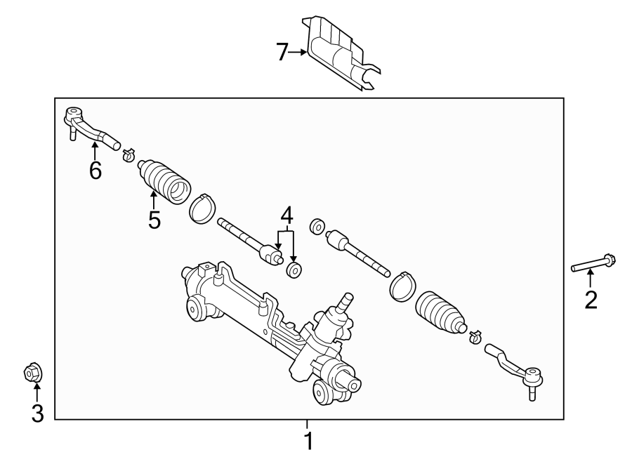 Diagram STEERING GEAR & LINKAGE. for your Toyota Camry  