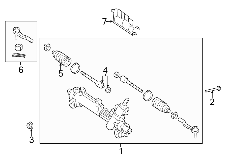 Diagram STEERING GEAR & LINKAGE. for your Toyota Camry  