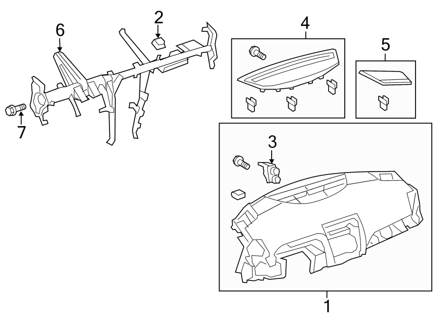 Diagram INSTRUMENT PANEL. for your 2009 Toyota FJ Cruiser   