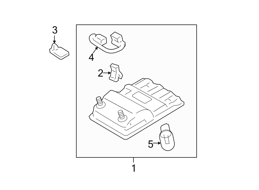 Diagram OVERHEAD CONSOLE. for your 2007 Toyota Camry 2.4L M/T LE SEDAN 