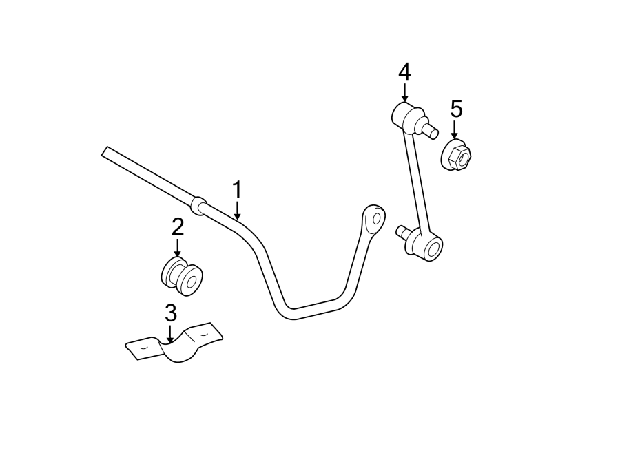 Diagram REAR SUSPENSION. STABILIZER BAR & COMPONENTS. for your 2005 Toyota Matrix  XR Wagon 