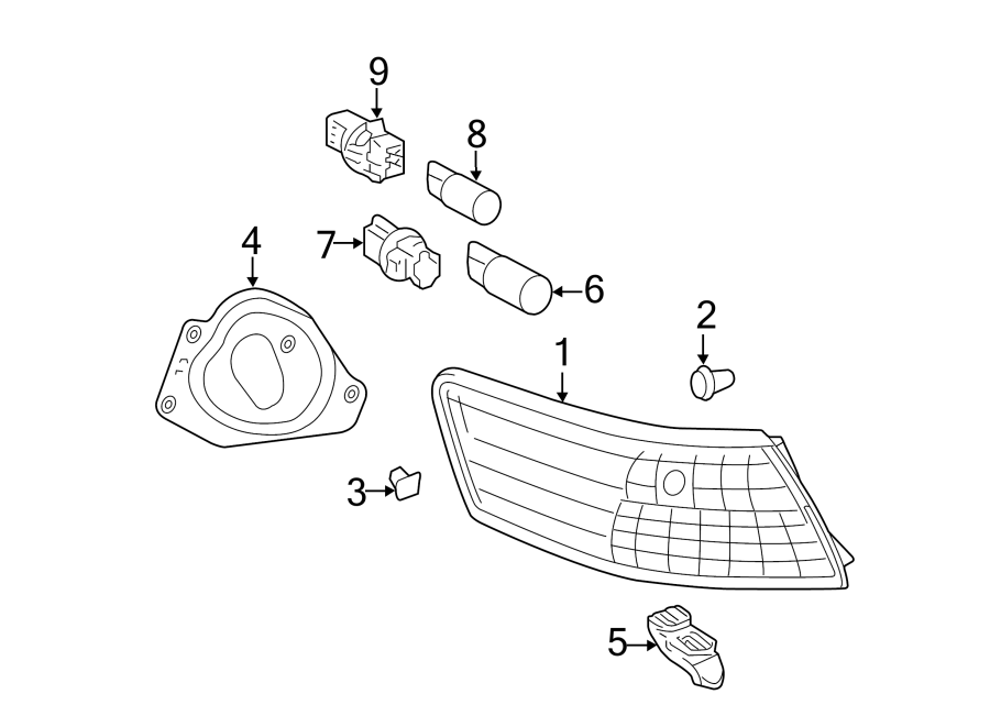 Diagram REAR LAMPS. COMBINATION LAMPS. for your 2000 Toyota Avalon  XLS Sedan 