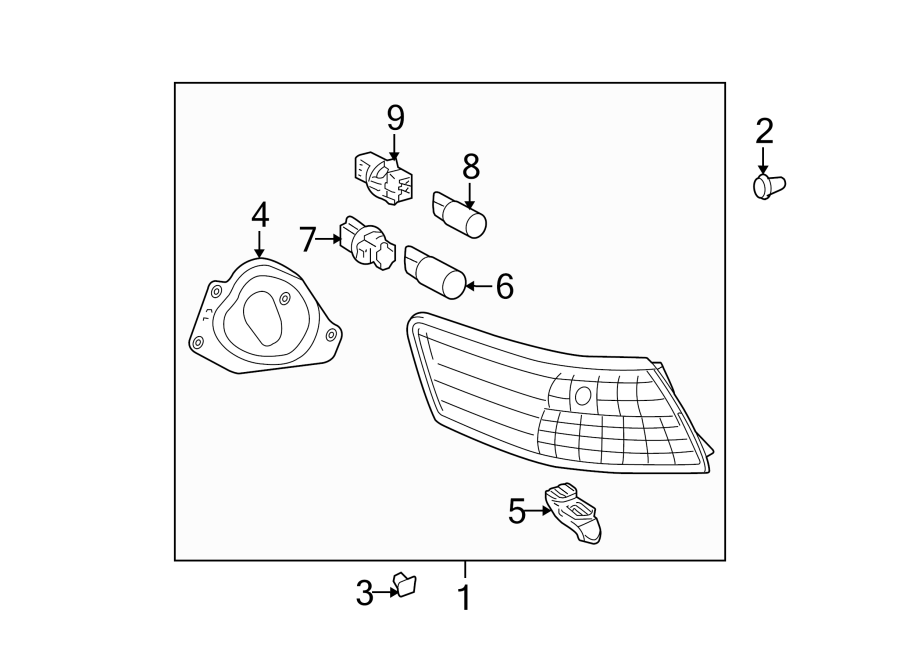 Diagram REAR LAMPS. COMBINATION LAMPS. for your 2003 Toyota Avalon  XL Sedan 