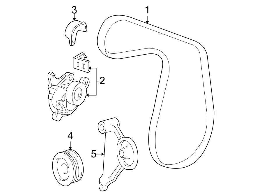 Diagram BELTS & PULLEYS. for your 2014 Toyota Venza   