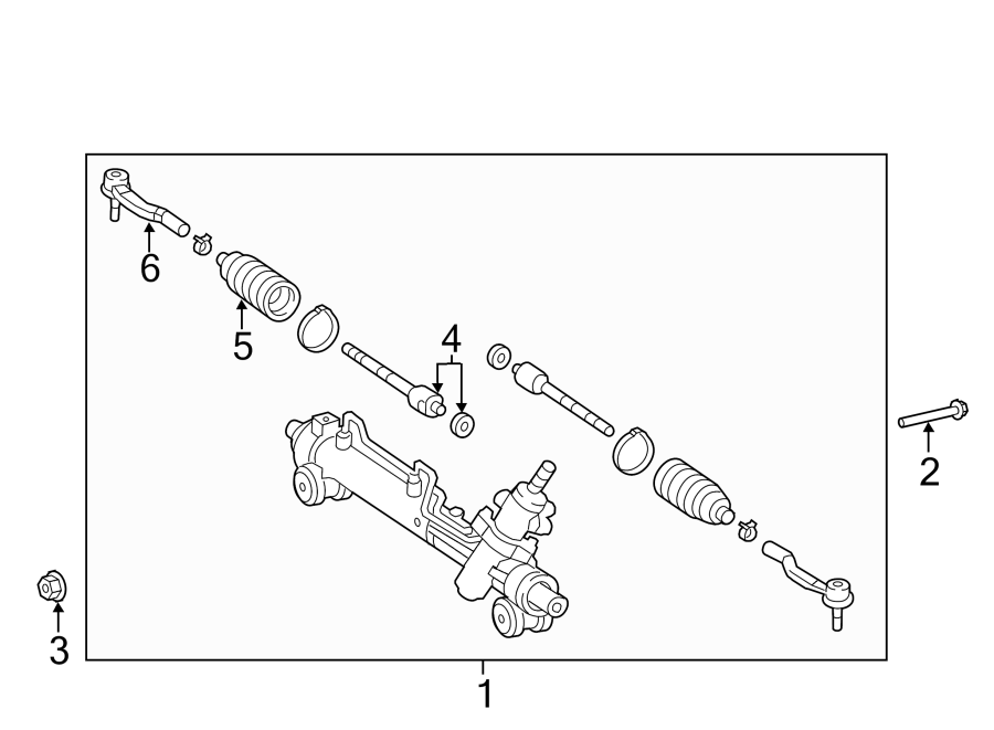 Diagram STEERING GEAR & LINKAGE. for your Toyota Camry  