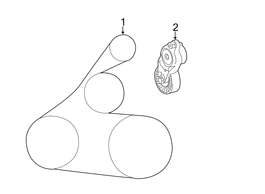 Diagram BELTS & PULLEYS. for your Toyota