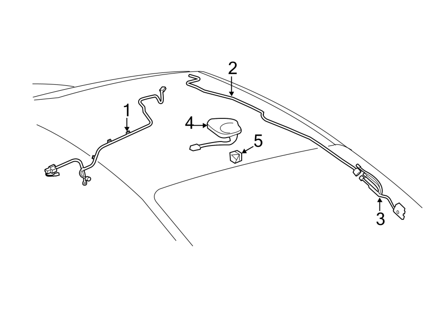 Diagram ANTENNA. for your 2000 Toyota Avalon  XL Sedan 