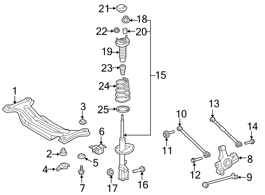 Diagram REAR SUSPENSION. SUSPENSION COMPONENTS. for your 2004 Toyota Avalon  XLS Sedan 