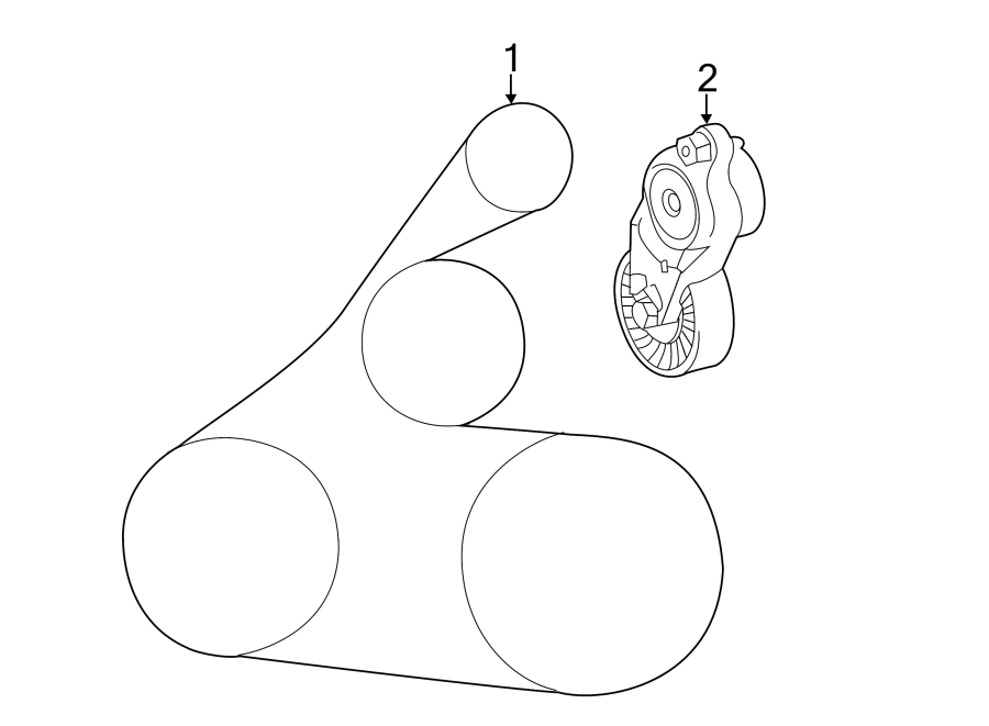 Diagram BELTS & PULLEYS. for your Toyota