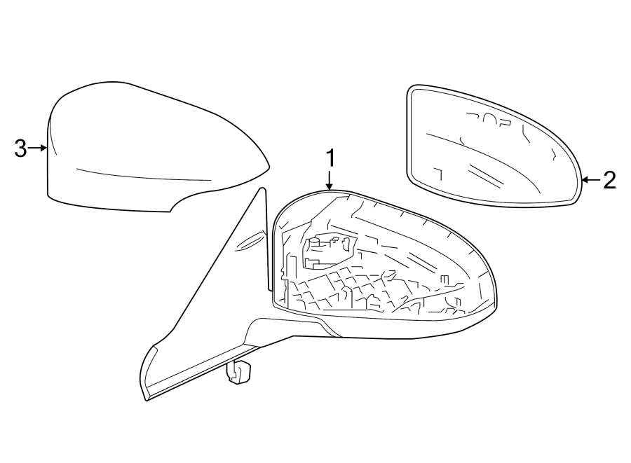 Diagram FRONT DOOR. OUTSIDE MIRRORS. for your 2022 Toyota Avalon   