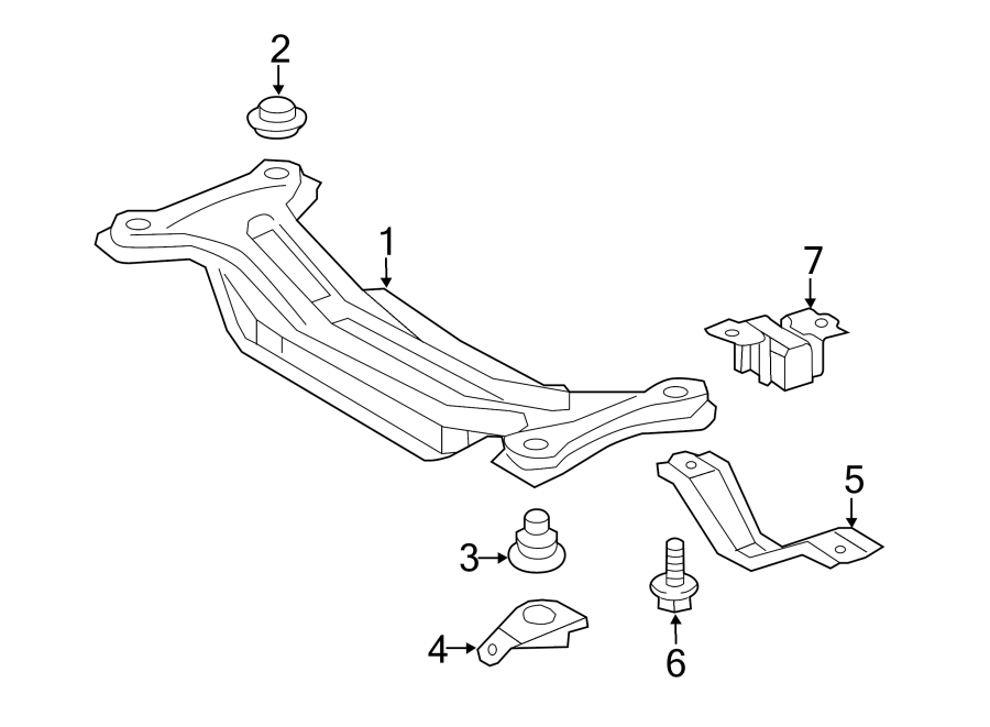 Diagram REAR SUSPENSION. SUSPENSION MOUNTING. for your 2004 Toyota Highlander   