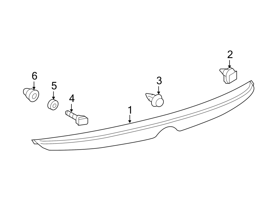 Diagram TRUNK LID. SPOILER. for your Toyota