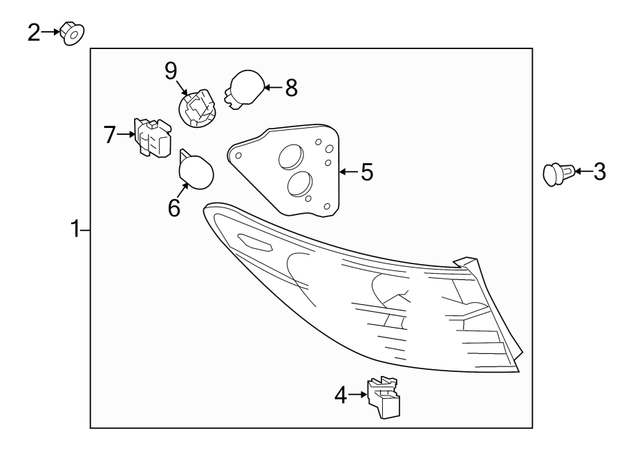 Diagram REAR LAMPS. TAIL LAMPS. for your 2001 Toyota 4Runner   